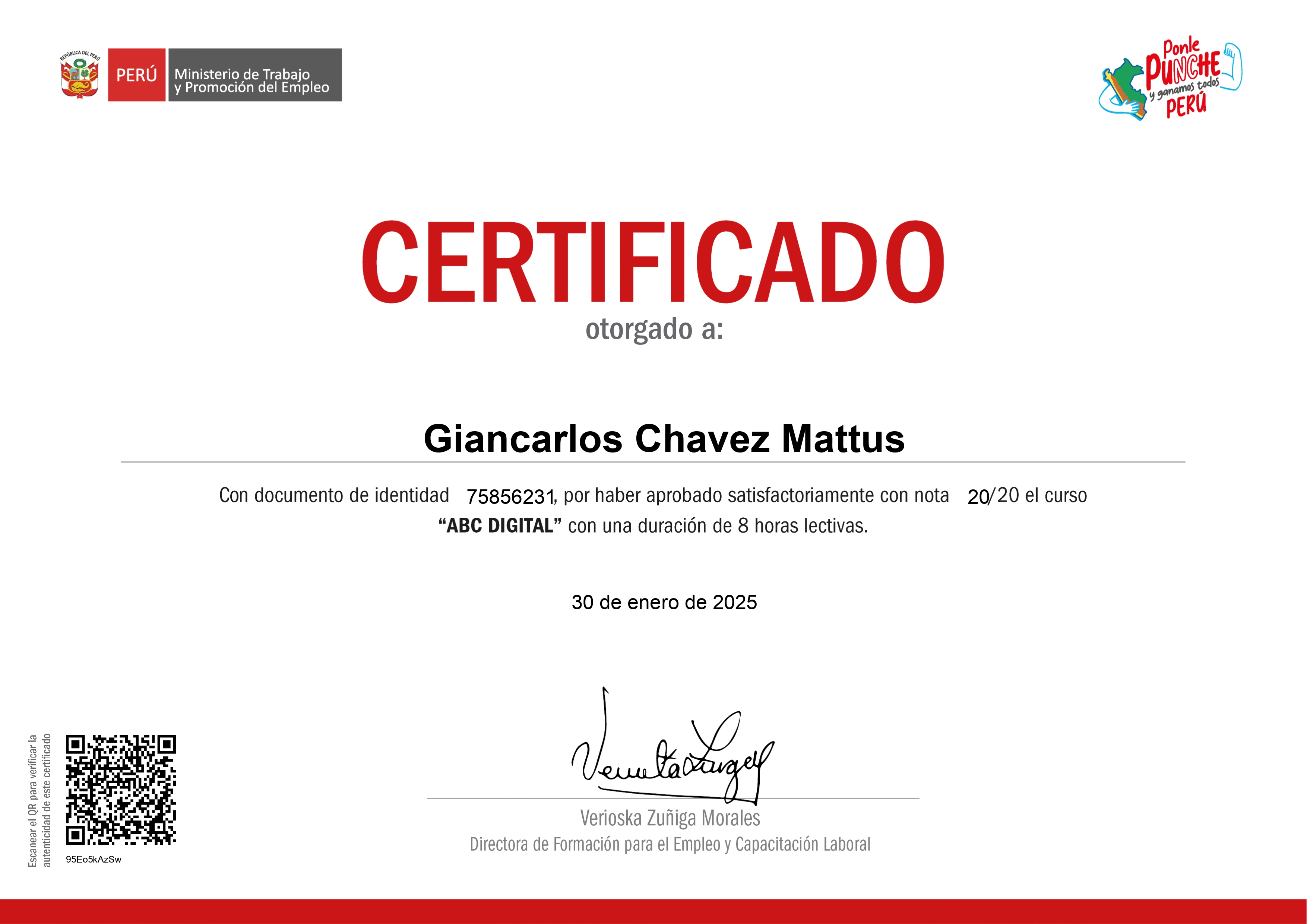 Certificado del curso ABC Digital